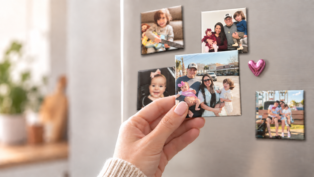 CUSTOM  SQUARE PHOTO MAGNETS – 2 × 2 in