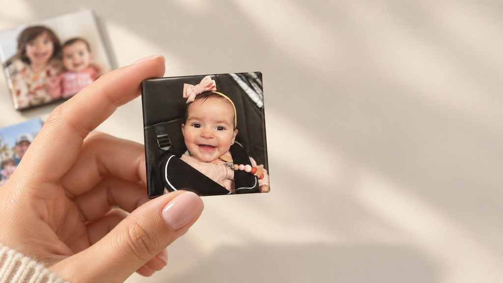 CUSTOM  SQUARE PHOTO MAGNETS – 2 × 2 in