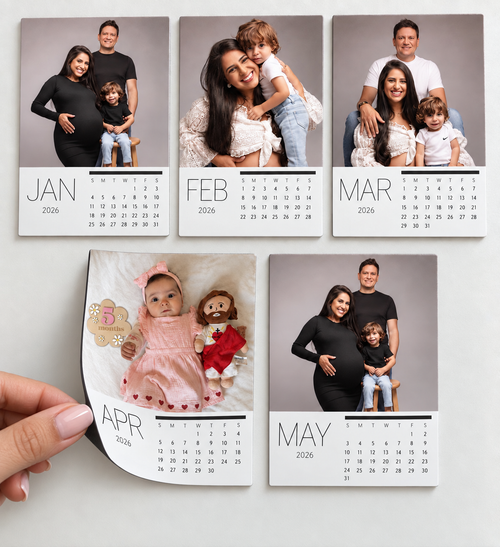 CUSTOM MAGNETIC CALENDAR – 12 Month Set