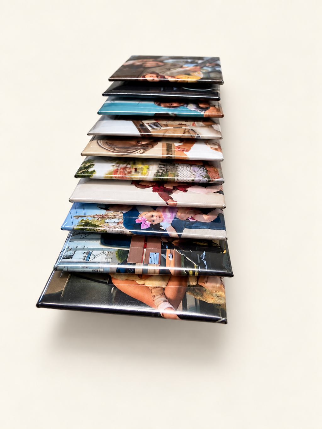 CUSTOM  SQUARE PHOTO MAGNETS – 2 × 2 in
