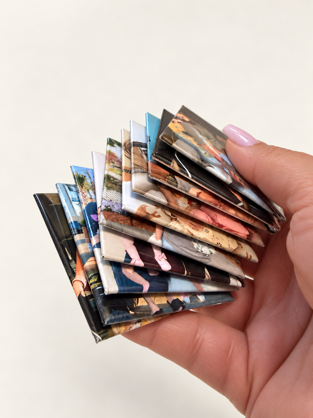 CUSTOM  SQUARE PHOTO MAGNETS – 2 × 2 in